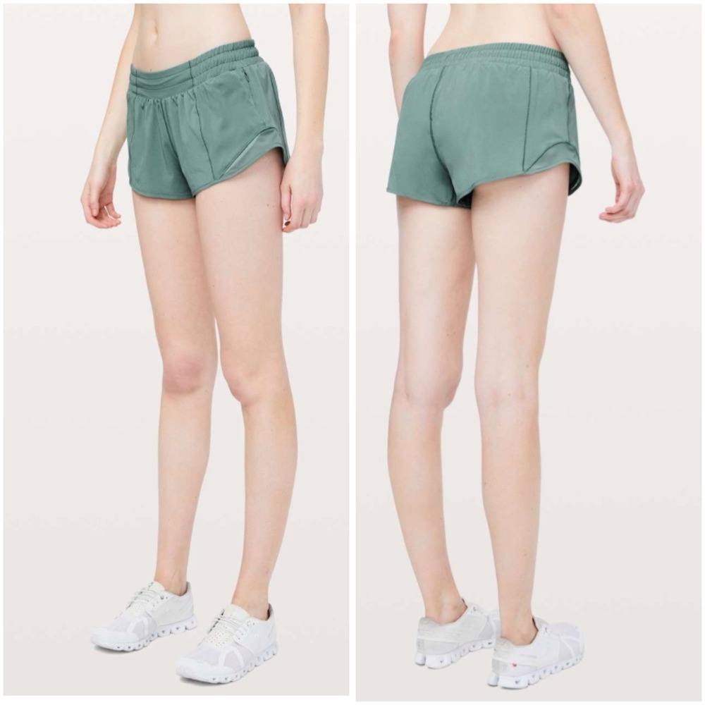 Lululemon Hotty Hot Short II *2.5" Women's 8 Frosted Pine Green W7ARKR